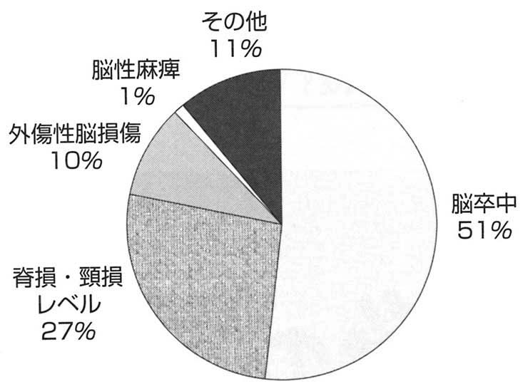 円グラフ　障害別の比率　Ｈ２０年度