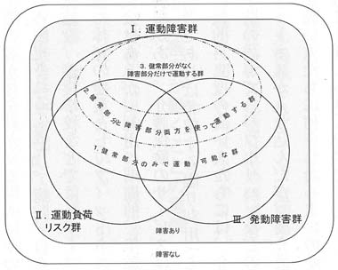 図３　運動（負荷）から見た障害の分類