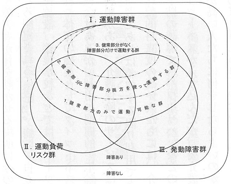 図３　運動（負荷）から見た障害の分類