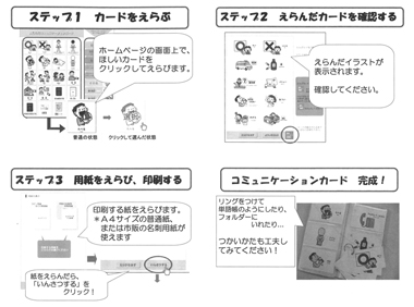 コミュニケーションカードの作り方