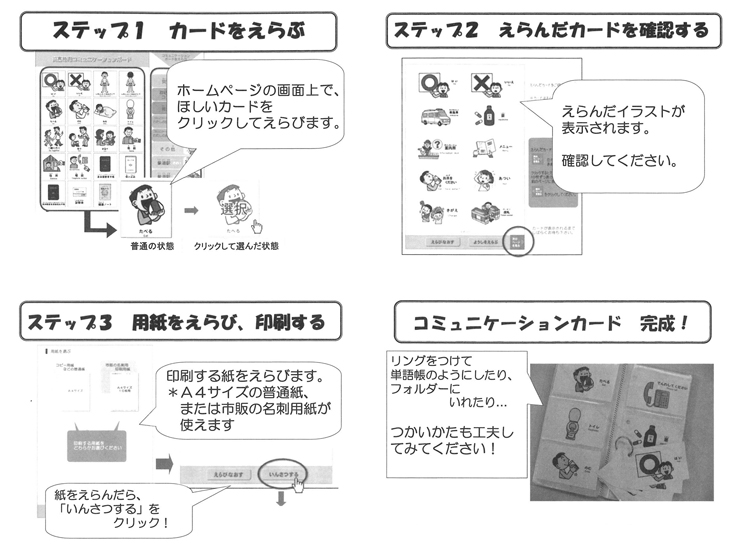 コミュニケーションカードの作り方