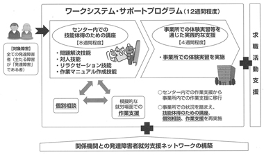 図　発達障害者に対する体系的支援プログラム