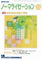 ノーマライゼーション2015年11月号の表紙です。