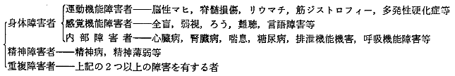 表１　オランダの障害者