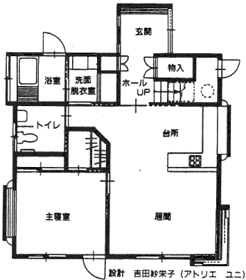 図１　廊下をなくしたプラン