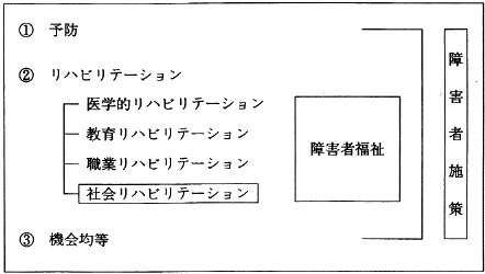 図１　社会リハビリテーションと関連諸概念