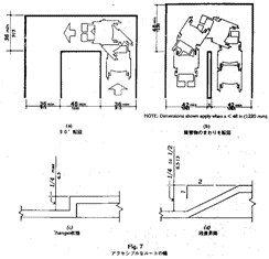 アクセシブルなルートの幅をあらわした図