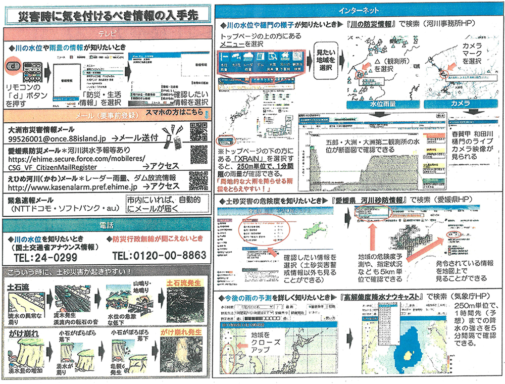 災害時に気を付けるべき情報の入手先