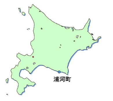 図１　浦河町の位置