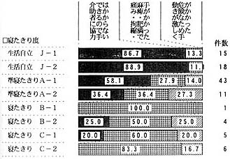 ストレッチャーの帯グラフ