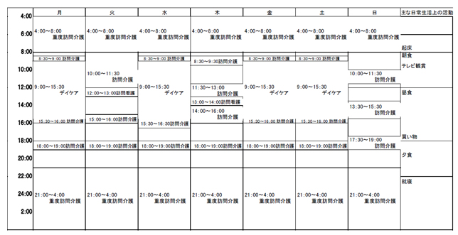 二〇〇八年七月一〇日 ケアプランB