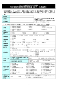 相談支援の実務実態把握調査【③ケース調査票】