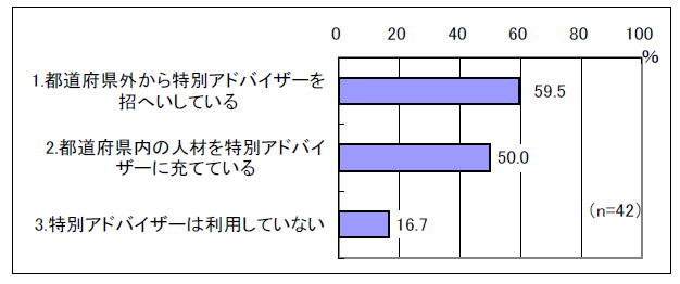 図表 2-3 特別アドバイザーの活用