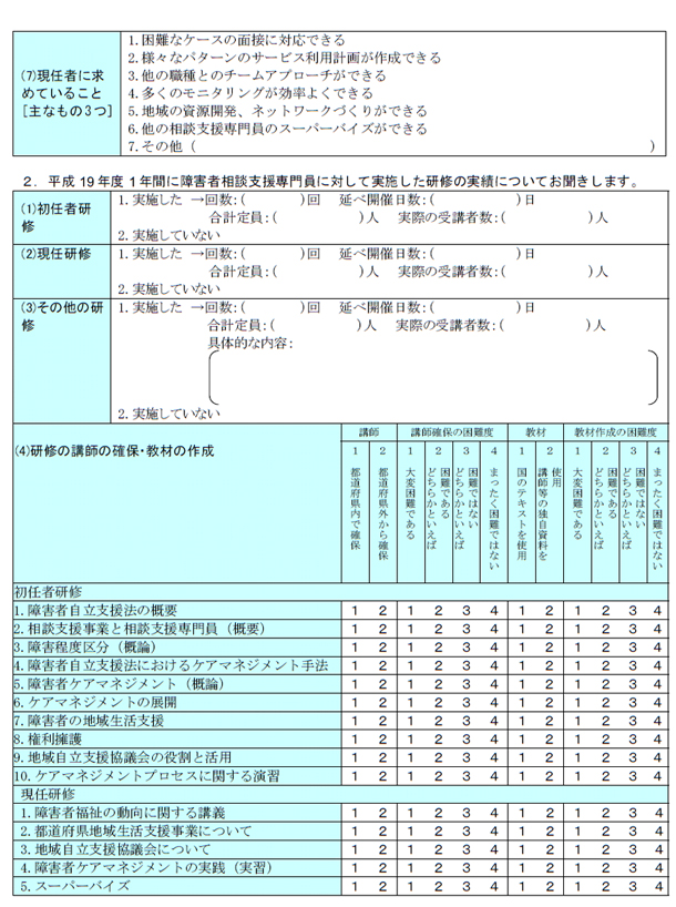 都道府県基本情報調査票（第２章）