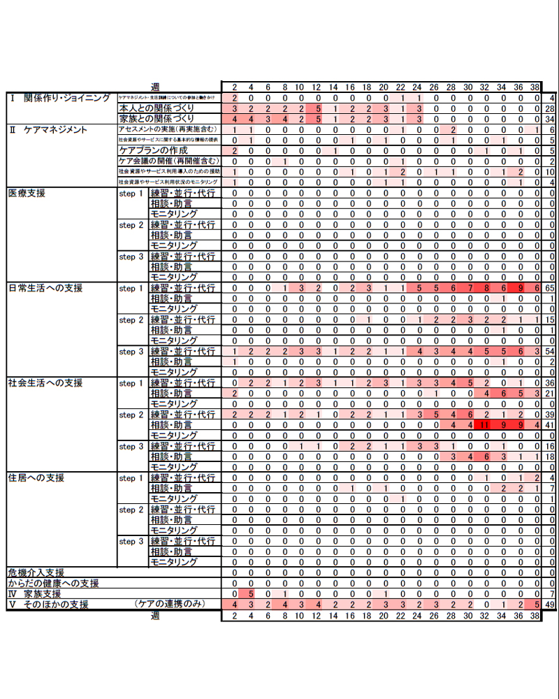 事例N1 在宅支援開始後変化なし