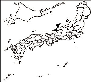石川県の所在地