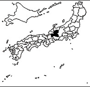 岐阜県の所在地