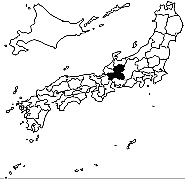 岐阜県の所在地