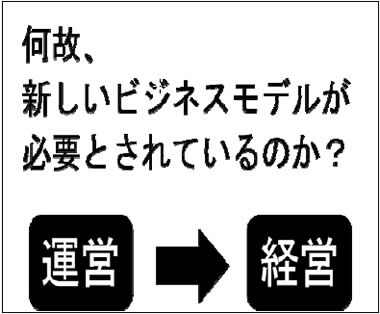 何故、新しいビジネスモデルが必要とされているのか
