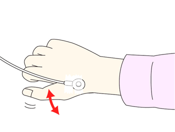 圧電式入力装置のイラスト