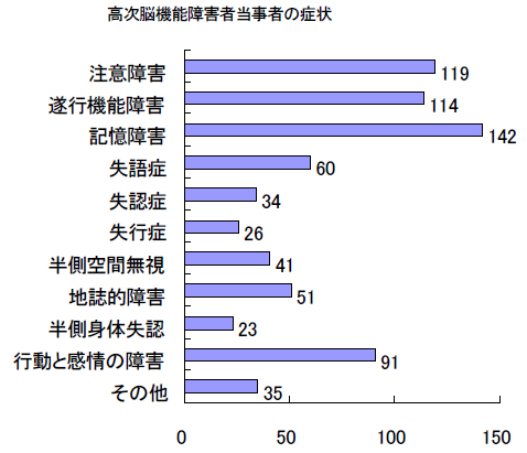 高次脳機能障害者当事者の症状