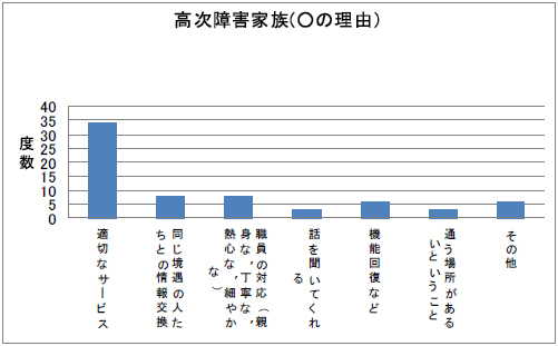 高次障害家族（○の理由）