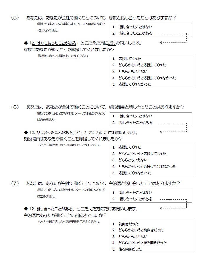 調査票（代理記入者向け）