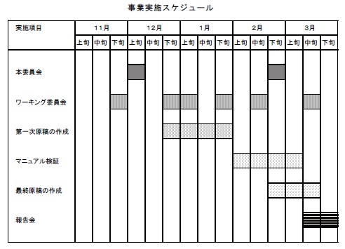 事業実施スケジュール