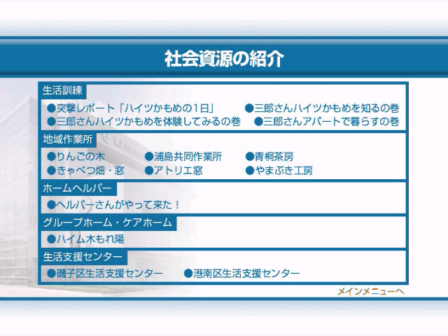 社会資源の紹介