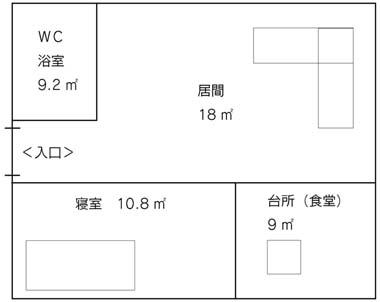 図　「家」的機能を持ったグループホームの一室