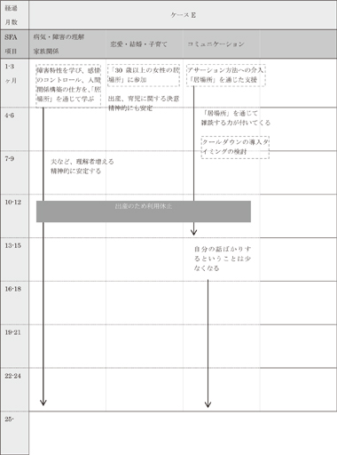 図表7－5‐5　ケースＥの支援経過