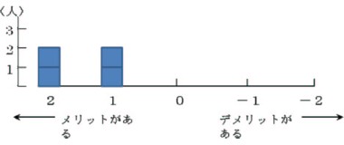 図６　当事者一人（サンプルＮ＝１）を対象としたメリットおよびデメリット