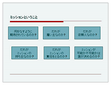 資料３　ミッションということ