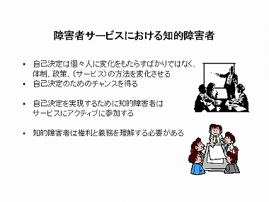 障害者サービスにおける知的障害者