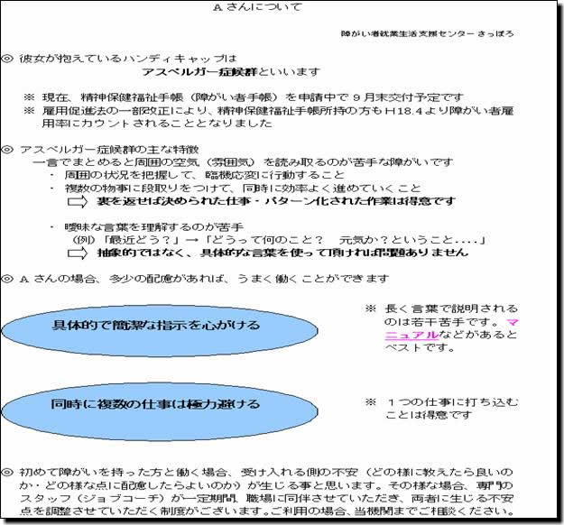 社会の中で働く自閉症者 就労事例集