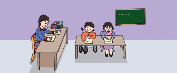 5.2　小学校に通っている、障害のある子どもの数を数える。