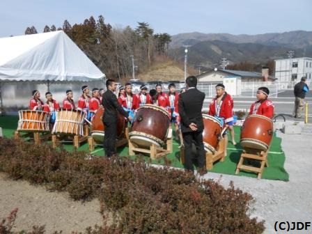 陸前高田市立気仙小学校の児童によるけんか七夕太鼓