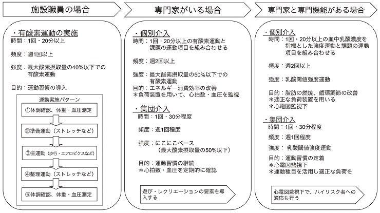 図２　健康づくりプログラム（運動版）