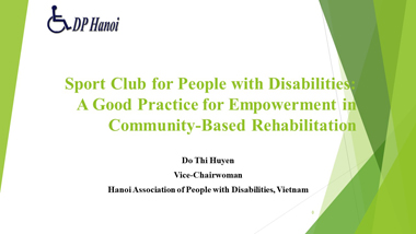 障害者のためのスポーツクラブ運営（英語）：スライド1