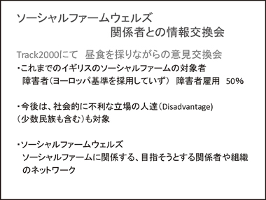 ウェルズを中心としたソーシャルファームの状況：スライド9