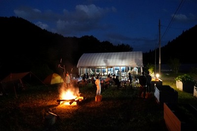 Where everyone is having a campfire