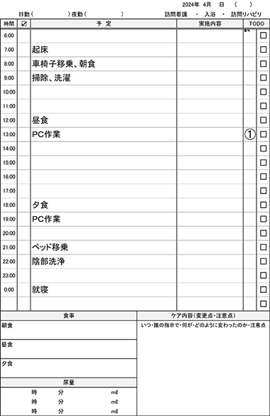 予定表