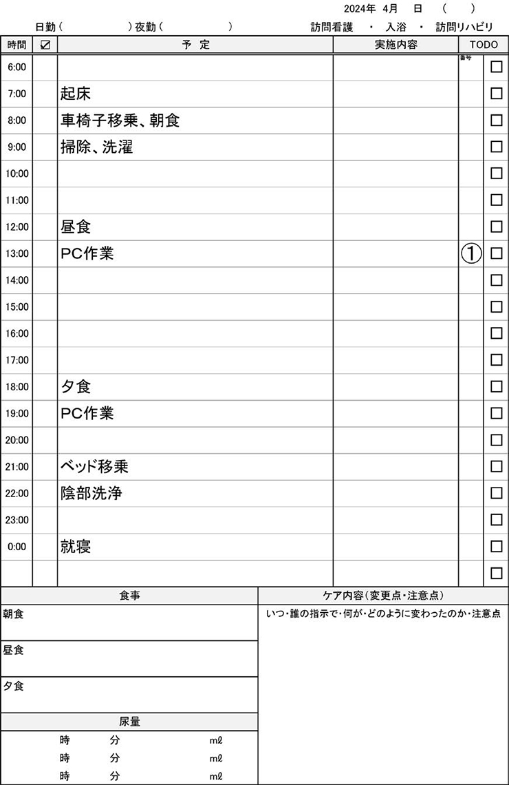 予定表