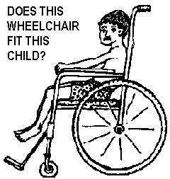 Does this wheelchair fit this child? - It is too big for him!