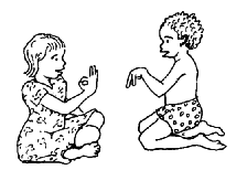 Try to learn sign labguage from a deaf child.