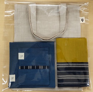 A4 bag, handkerchief, card case